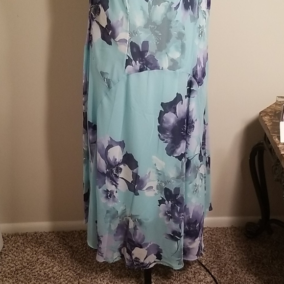 Mint/Navy Signature by Robbie Bee Dress - Picture 6 of 6